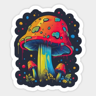 Midnight Toadstool Sticker